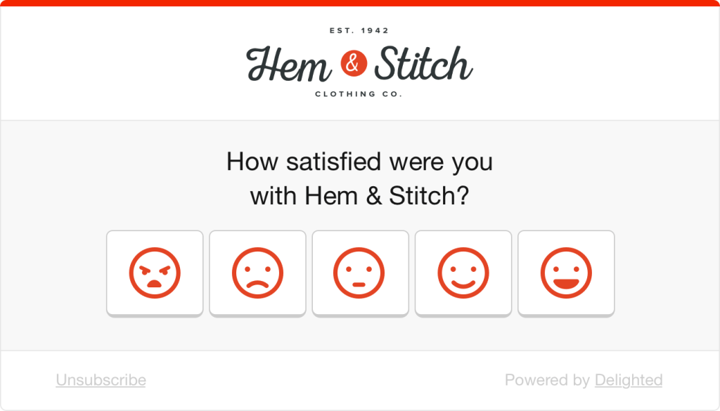 Smiley face survey example