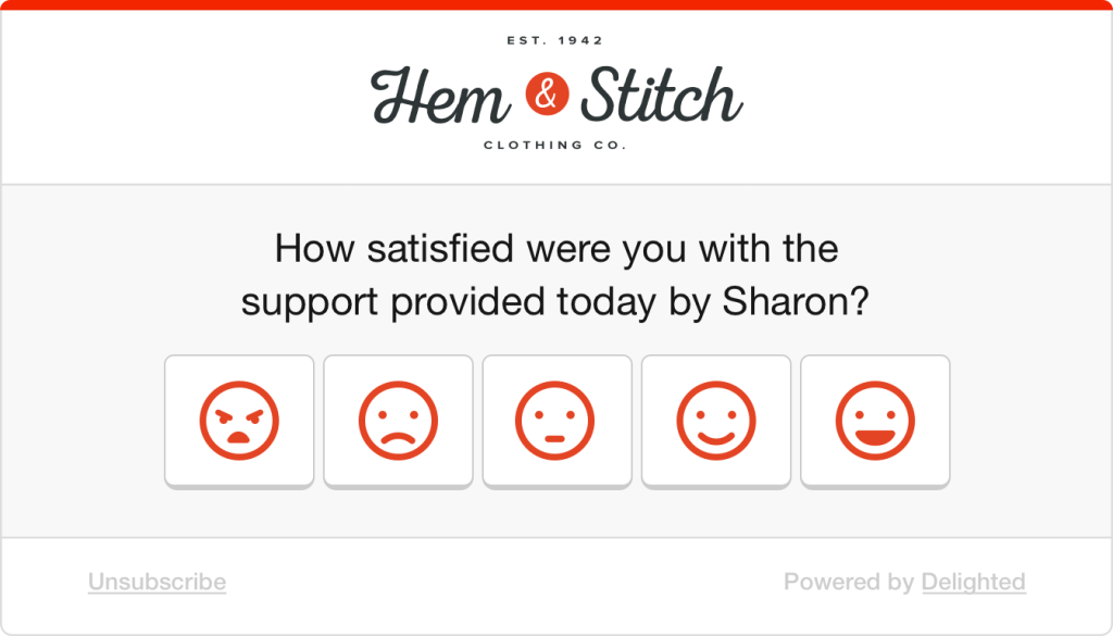 Retail smileys survey: How satisfied were you with the support provided by Sharon?