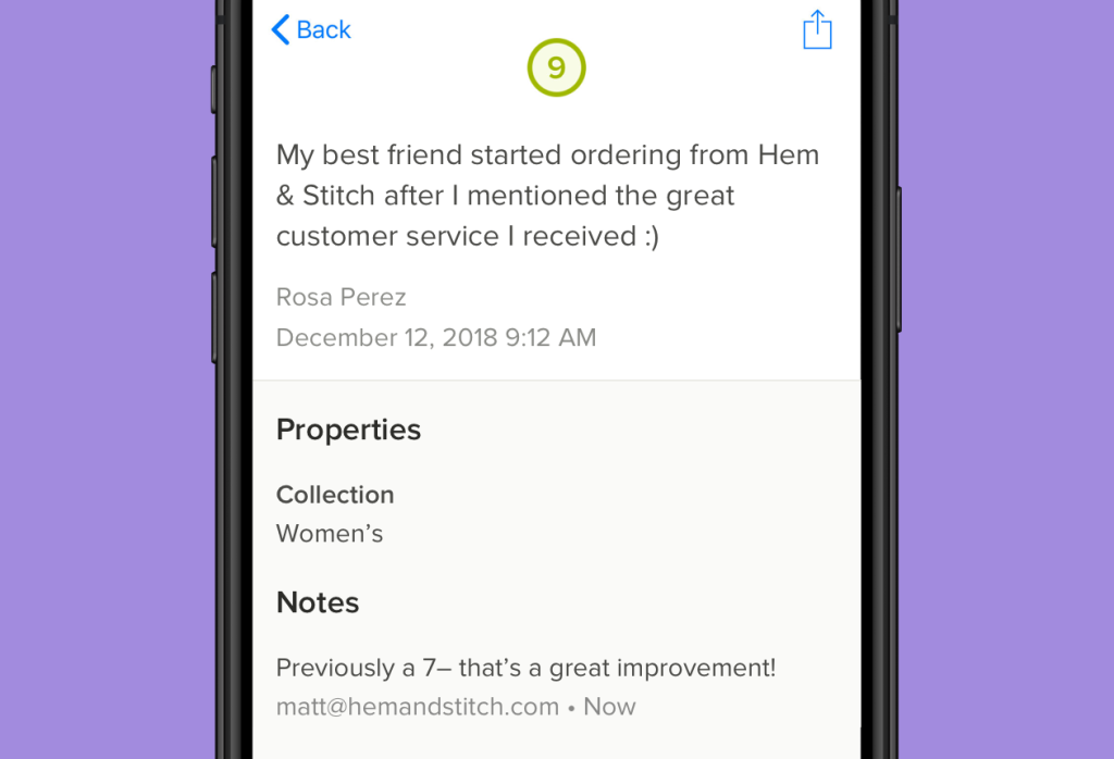 Delighted Customer Experience iOS app