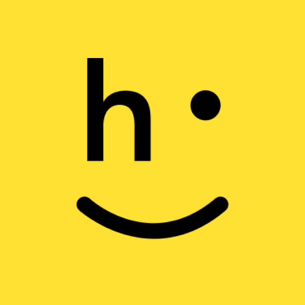 Logotipo de retorno feliz