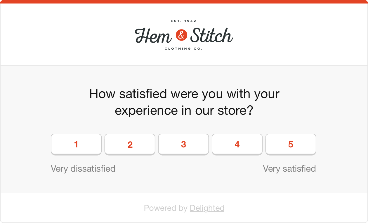 store satisfaction survey