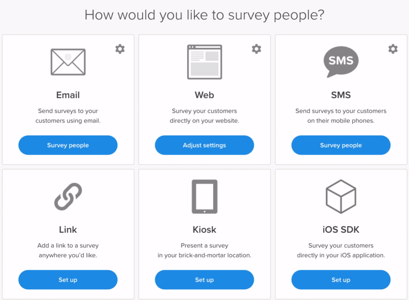how to set up additional questions for web surveys