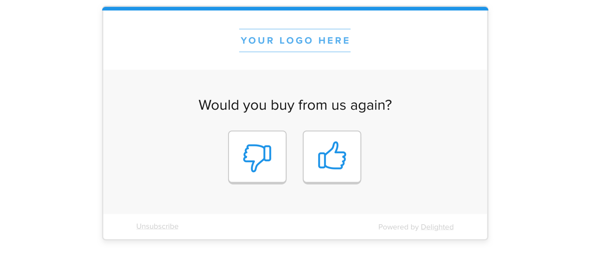 Customer lifecycle Thumbs survey