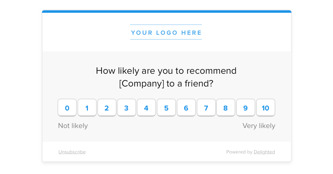 customer feedback NPS question