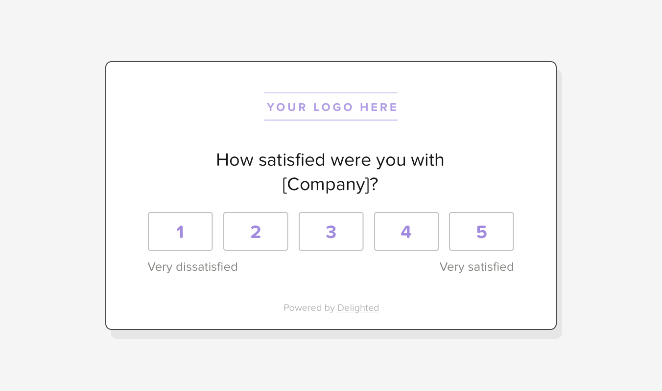 likert scale 5 point CSAT survey question