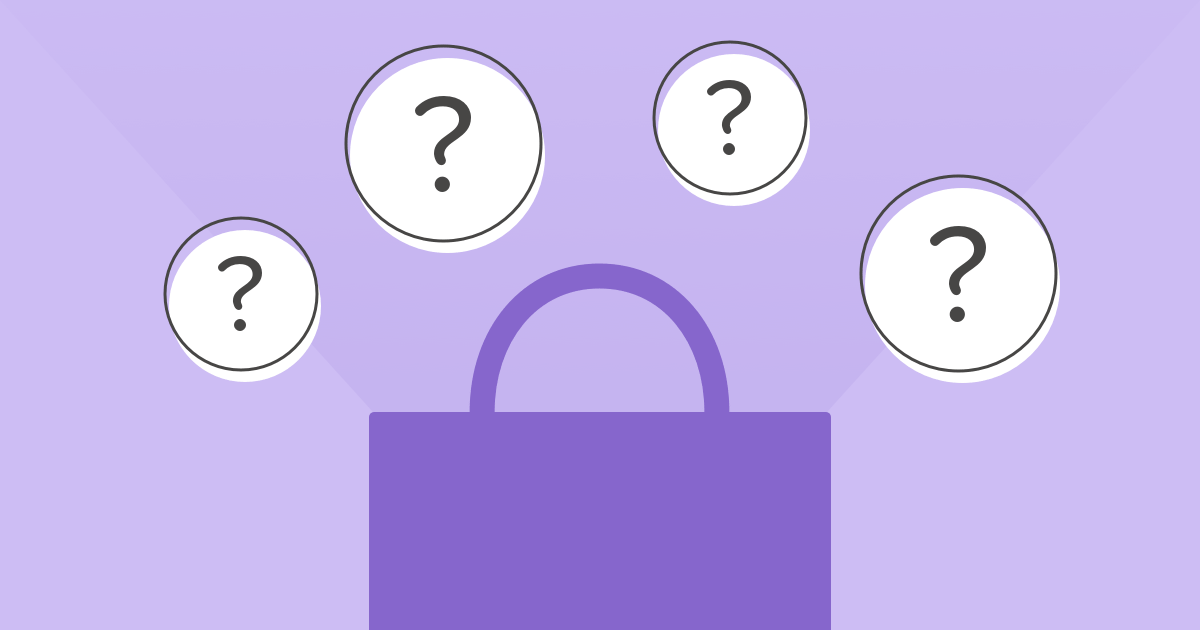 Koffer mit Fragezeichen für kostenlose Online-Umfrage Maker Einzelhandel Fragen Artikel
