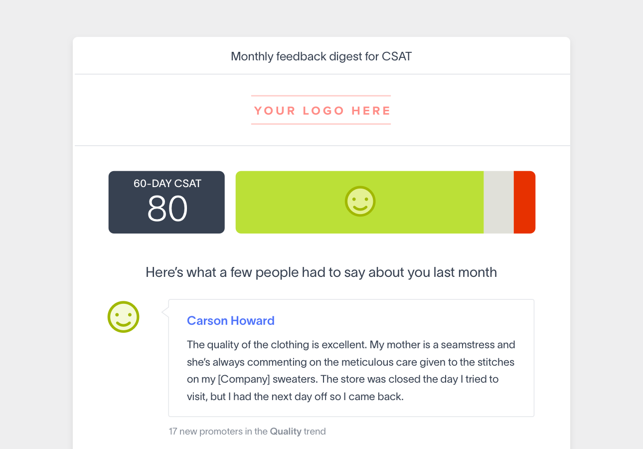 CSAT software feedback loop